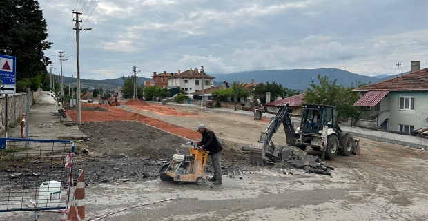 Eski hükümet caddesi yolunun yapımına başlandı