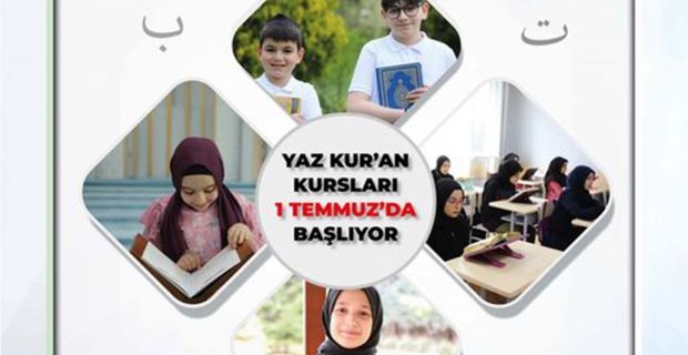 Yaz Kur'an Kursları başladı