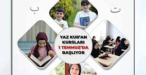 Yaz Kur'an Kursları başladı