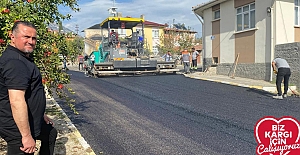 Çayır Yolu’nda asfalt çalışması tamamlandı